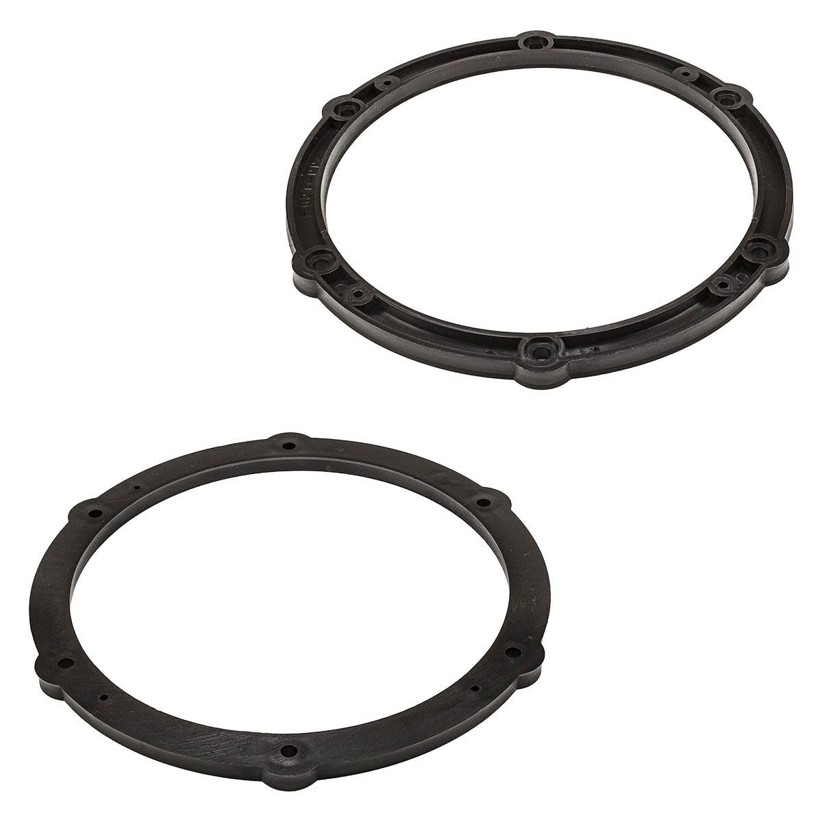 tomzz Audio 2808-013 Anneaux de Haut-parleurs Adaptateur Compatible avec Citroen C1 C4 Jumpy Peugeot 107 208 308 Toyota Aygo ProAce Opel Vivaro 165mm