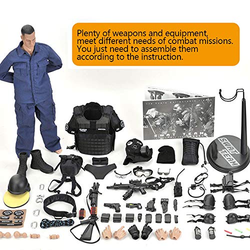 Yeibobo ! Highly Detail Special Forces 12Inch Action Figure Swat Team (Assualter) #TOP2