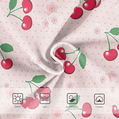 Little Girl Underwear Toddler Panties Kids Undies Cherry Flowers Print Soft Cotton Briefs 2T-8Y3