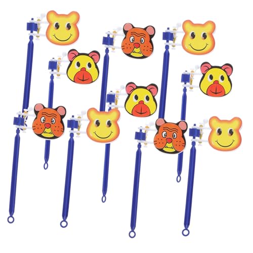 TOYANDONA Aplausos De Mano para Niños 10 Piezas Diseño De Dibujos Animados Plástico Durable Juguetes para Fiestas Infantiles Apoyo para Animar Eventos y Celebraciones