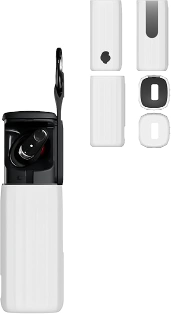 For Skullcandy Method 360 ANC Wireless Earbuds,daunke Soft Silicone Protective Cover,Washable,Full Protection,Full Protection,White