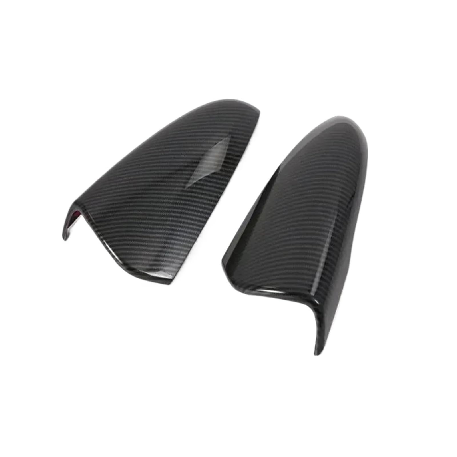 Wing Mirror Housing Car Rearview Side Mirror Cover Wing Cap Exterior Door Trim Adhesive Sticker for Hyundai for LAFESTA I20 I20N for BAYON 2020-2023(Carbon Look)