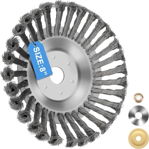 BAHJGER Unkrautbürste 8 Zoll Profi Wildkrautbürste