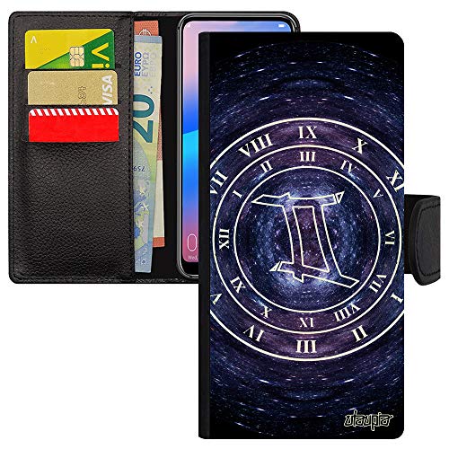 Coque Redmi Note 9s Portefeuille Gémeaux - Étui Magnétique Bleu Xiaomi