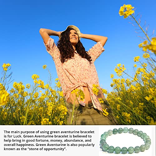 Image of ANAYA AGATE Healing Crystal Bracelet for Women and Men - 8mm Round Beaded Bracelet for Men and Women - Unisex Stretchy Gemstone Bracelet for Healing and Protection