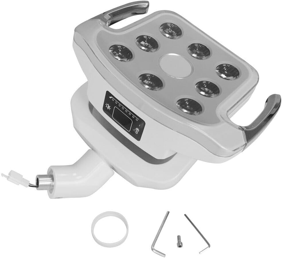 Lab 12W Ceiling Mounted Indoor Operating Shadowless Lamp 8 LEDs Light Lamp Sensor Touch Sceen for Lab Chair Unit