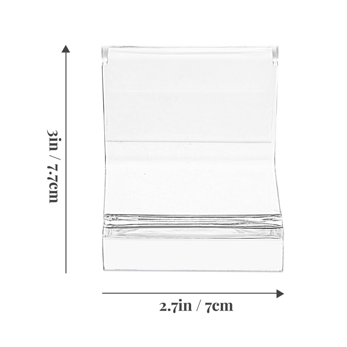 Yardwe Expositor de Billeteras Multiusos Transparente de Ps para Escritorio, 20 Unidades, Tamaño 7 Cm, Soporte para Bolsos y Organizador de Carteras para Oficina y Tienda