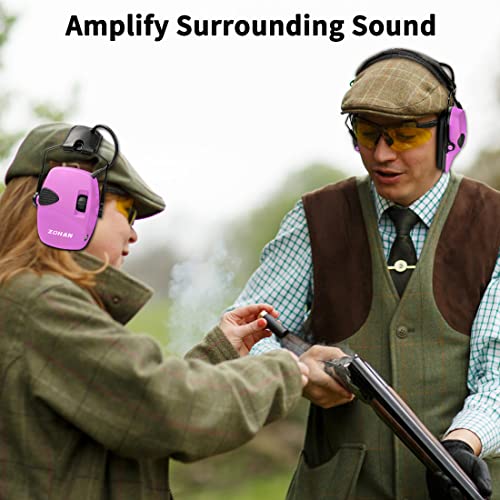 Zohan Em054 Electronic Shooting Ear Protection With Sound Amplification, Slim Active Noise Reduction Earmuffs For Gun Range #TOP2
