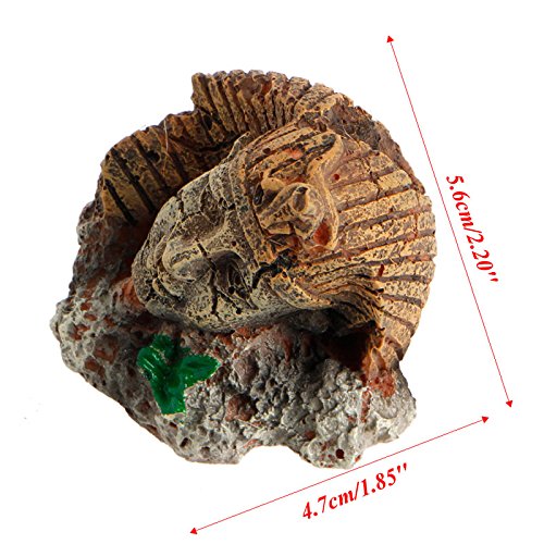 Oranmay Egyptian Pharaoh Ancient Sphinx Ruins Aquarium Ornament Fish Tank Decoration