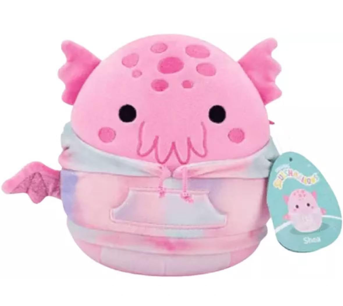 Squishmallows 2025 Original 20,3 cm Hoodie Animal Squad Plüsch – Sammlerstück, weiches & Squishy Mini Stofftier Spielzeug – Add to Your Squad – Geschenk für Kinder, Mädchen & Jungen (Shea Cthulhu)