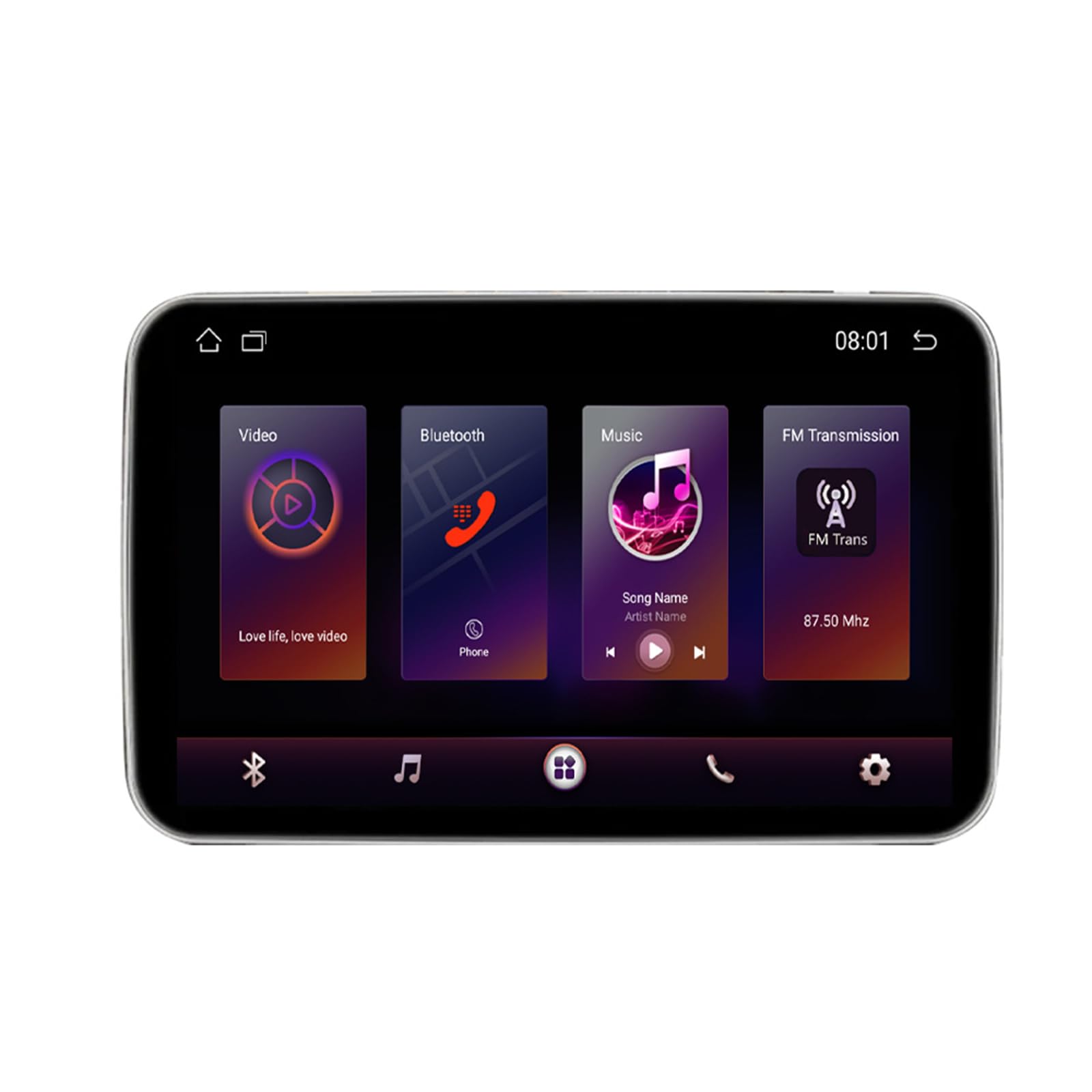 Sistema de entretenimiento de 10,1" con CarPlay inalámbrico y pantalla táctil IPS para coche 8