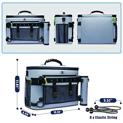 Poualaon Kayak Cooler Behind Seat | Waterproof Kayak Cooler With Rod Holder | Cooler For Kayak Seat To Keep Drinks Cool For Travel, Camping | Essential Kayak Accessories #TOP4