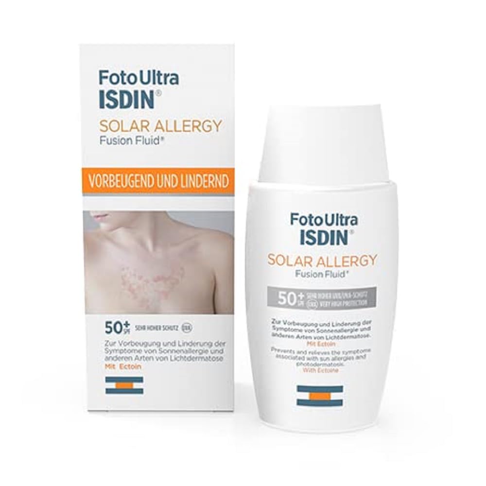 Isdin 690014430 FotoUltra Solar Allergy SPF 50+ previene y alivia los síntomas asociados con la alergia solar y otros tipos de fotodermatosis (50 ml)