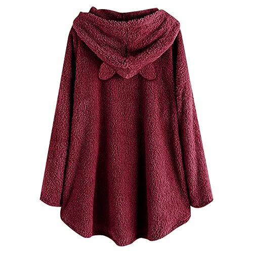 Casaco feminino casual com bolso casacos de inverno com bolso com zíper jaquetas superdimensionadas
