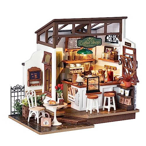 Rolife Puppenhäuser Miniatur Haus Kit mit Möbeln und LED-Licht...