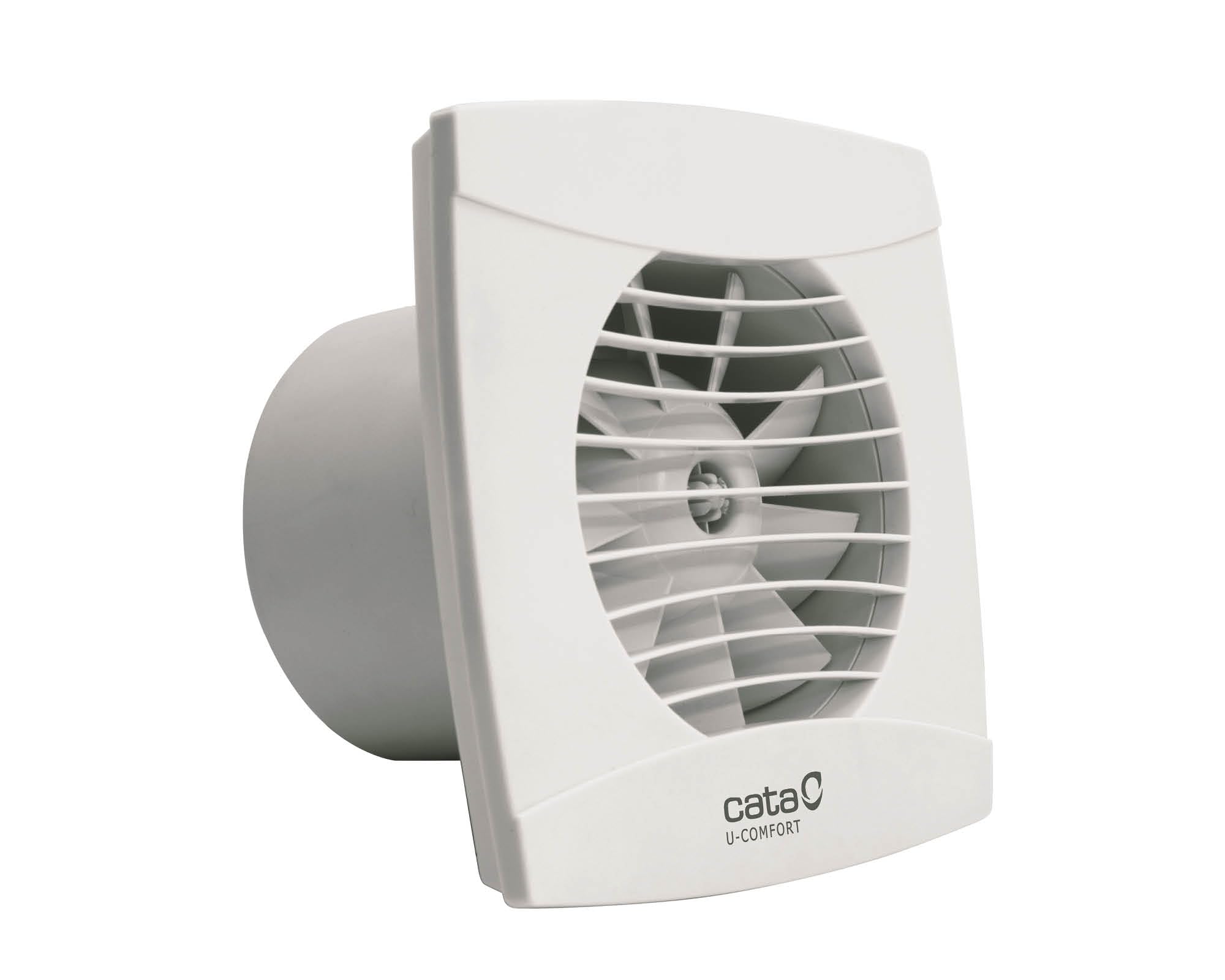 Cata | Extractor de Baño | Modelo UC-10 STD | Serie Estándar | Funciona con el interruptor de la Luz | Extractor Extraplano | Bajo nivel sonoro | Alta Eficiencia Energética, 15,4 x 15,4 x 10,5 cm