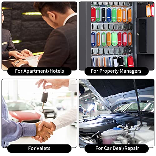 Holojoy Key Cabinet With Digital Lock - Heavy Duty Secured Storage, Lock Box With Key Tags Wall Mounted Metal Steel Key Safe - Ideal For Home Hotels Schools & Businesses #TOP5