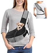 Dog Carrier for Small Dog Travel Pet Carrier Hands Free Pet Sling Puppy Cat Carrier Pets Crossbod...