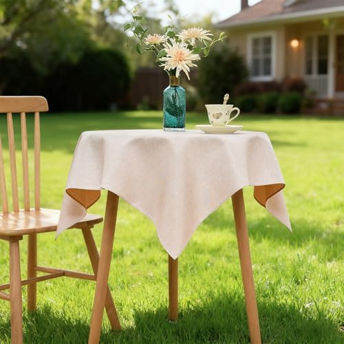 Nappe en faux lin de style rustique NEWISHER pour une décoration de table soignée - 7