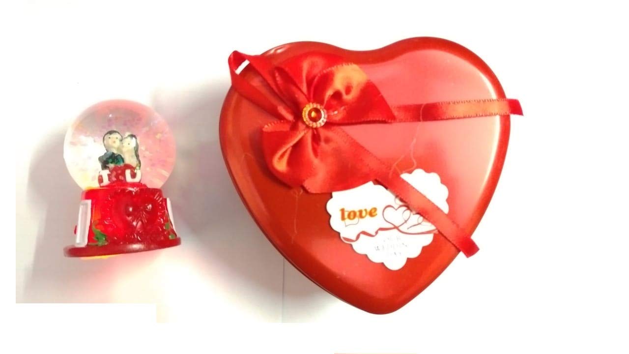 Nihan Enterprises - Valentine Couples Gift ''Heart Box and Lighting Couples'' in Medium Size (Combo of 2)-image-34