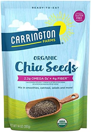 Carrington Farms Organic Chia Seeds, Gluten Free, USDA Organic, 14 Ounce