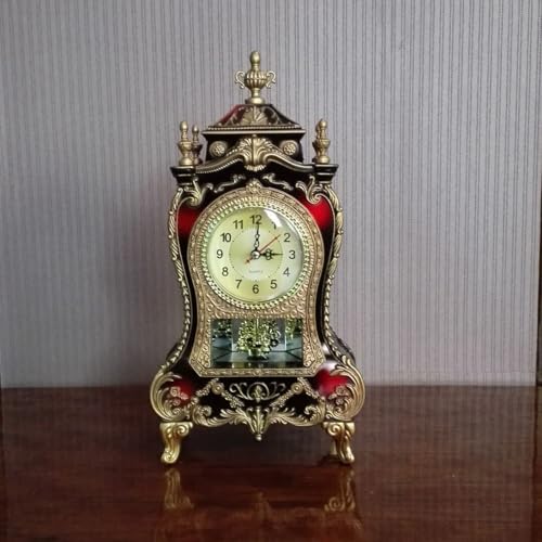Reloj de mesa tradicional antiguo para decorar la chimenea de su sala de estudio 5