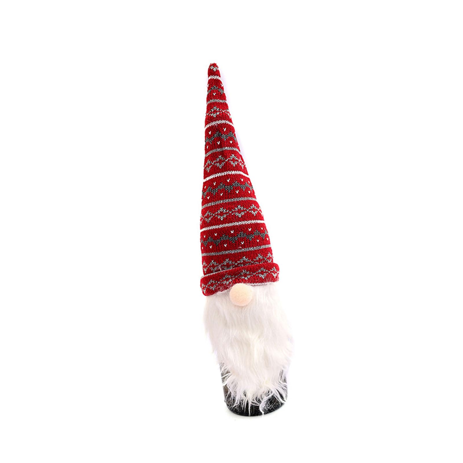 KAQNTUD Knitted Santa Claus Bottle Cover.Efficient Fabric Christmas Ornaments For Holiday Decorations Centerpieces And Projects Dining Room.Easy to Use Fabric Bottle Topper