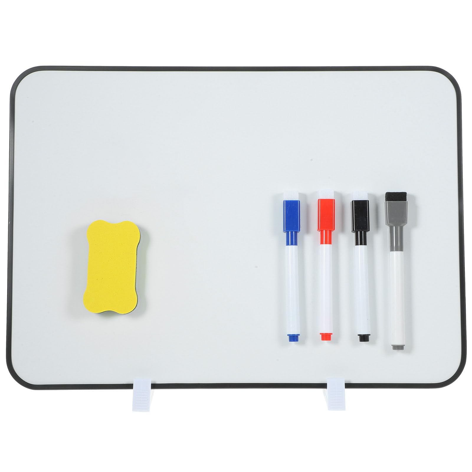 NOLITOY Magnetische Whiteboard Tafel mit Ständer Doppelseitig Beschreibbar 25X35cm Abwischbar Glatte Schreibfläche für Büro Schule und Zuhause Zufällige Farbe Zufällige Farbe