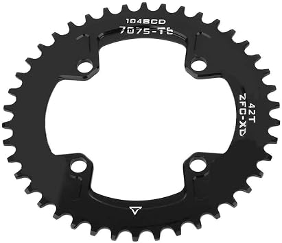 VGEBY1 Bike Chian Ring, 2 Size 104MM 40T 42T Narrow Wide Single Chainring Cycling Accessory Replacement