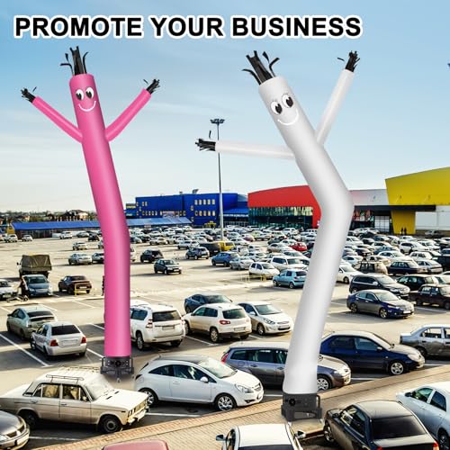 Image of MOUNTO 20ft Air Inflatable Tube Guy Puppet Dancing Man with 1HP blower Complete Set (White)