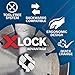 BOSCH FBX5120 25-Pack 5 In. X-LOCK Fine Grit Abrasive Fiber Discs 120 Grit Compatible with 7/8 In. Arbor for Applications in Metal Surface Finishing, Weld Blending, Rust Removal