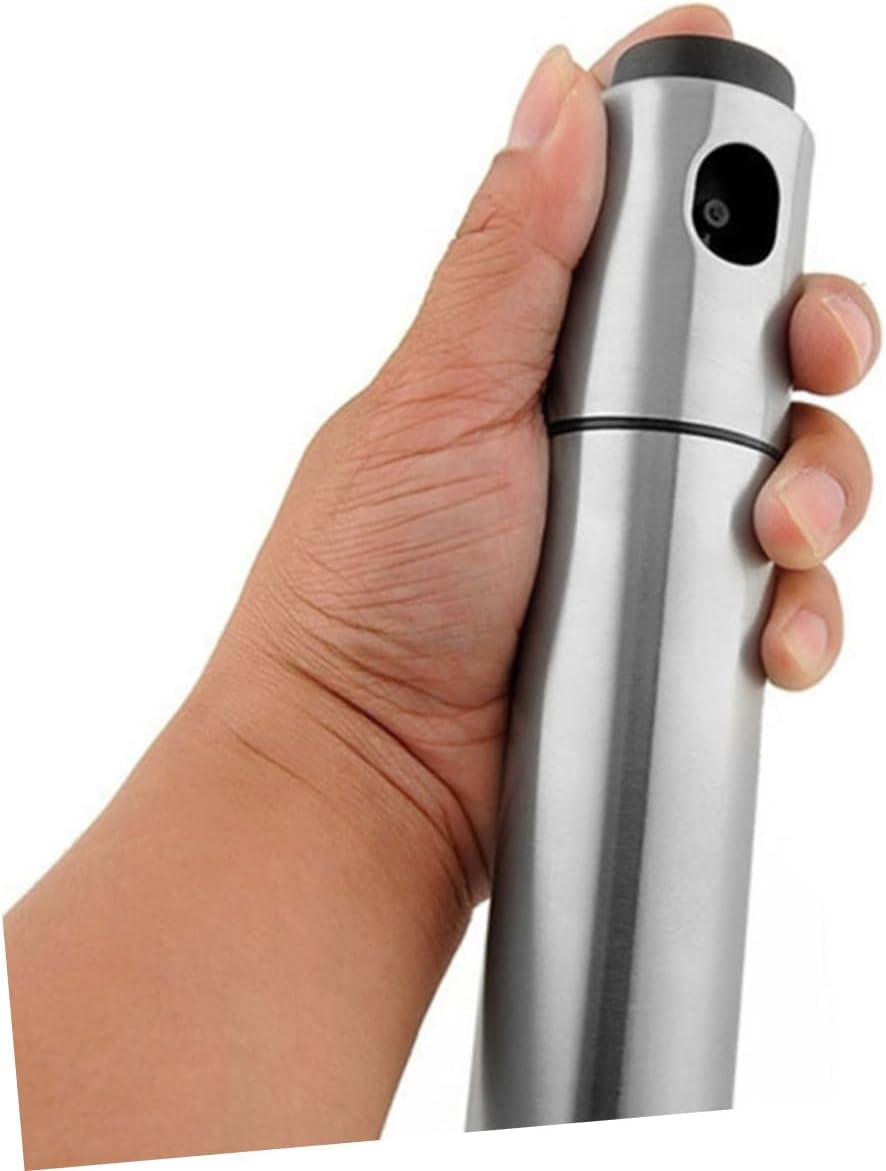 PRETYZOOM 2pcs Stainless Steel Oil Sprayer Vinegar Grade Fine Mist Dispenser for Cooking Grilling Baking and Roasting