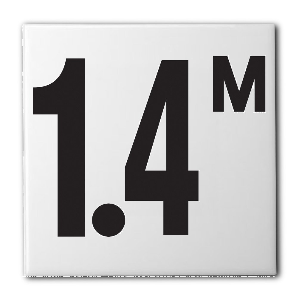 Ceramic Swimming Pool Waterline Depth Marker 