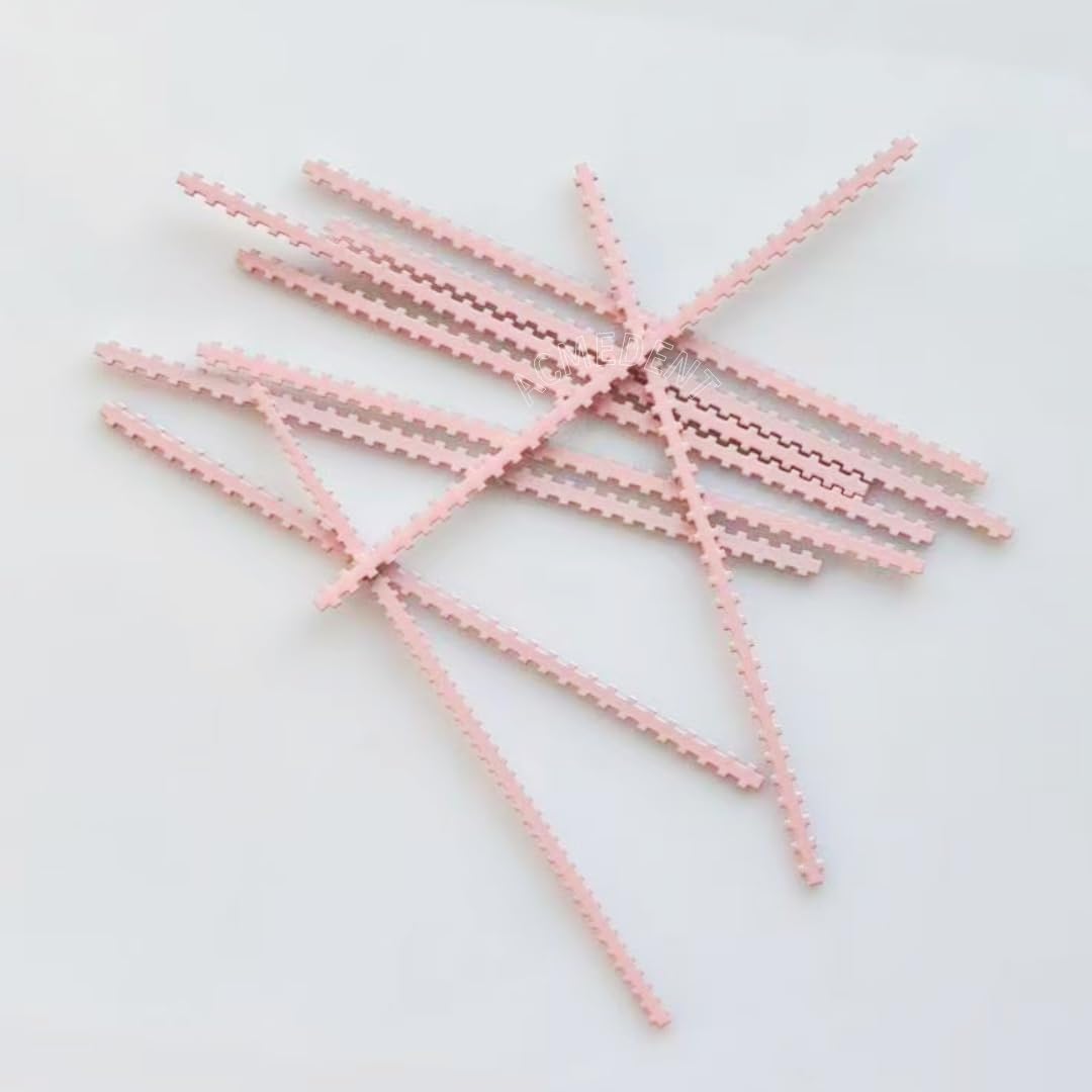 Pink Titanium Strengthener Wire Dental Overdenture Connector Implant Plate MU Wires Strengtheners Twist Braided (Pink-Titanium *10pcs)