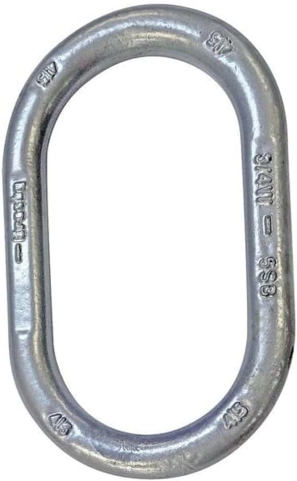 Crosby 1014285 A-342 Alloy Master Link | 3/4 Inch Trade Size | 12,300 Lb. Working Load Limit | Grade 100 Oblong | QUIC-CHECK Deformation Indicators | 5:1 Design Factor