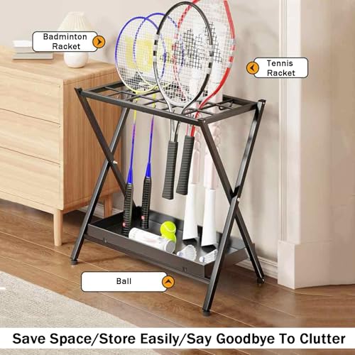 Support raquette de badminton pliable ultra résistant charge lourde 50 kg