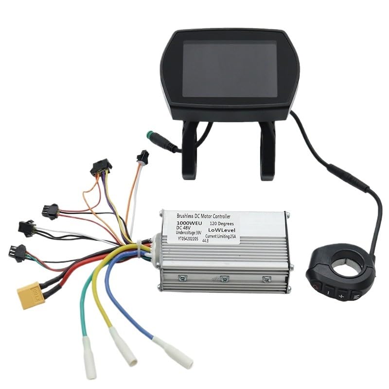 Controleur Trottinette Electrique Contrôleur 48V et Tableau de Bord for Scooter électrique, Compteur numérique, contrôleur Moteur CC sans balais, Accessoires
