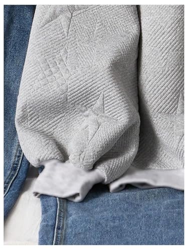 SweatyRocks Girl's Star Graphic Sweatshirt Crew Neck Long Sleeve Dressy Casual Pullover Tops4