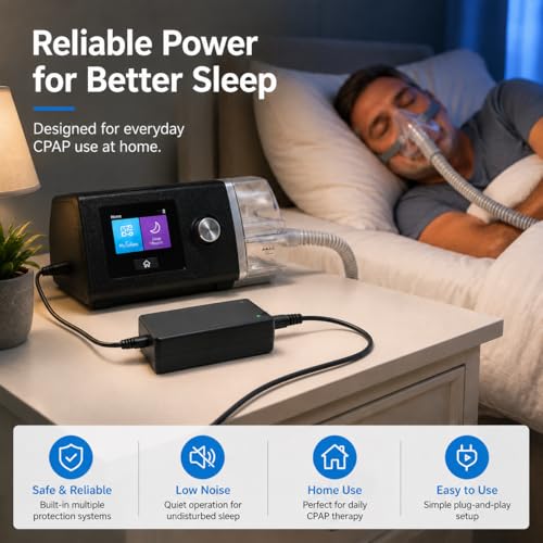 from haoranli 65W 24V 2.71A Power Supply Charger for ResMed AirSense 11 AutoSet Elite CPAP, AirSense 11 Power Cord Replacement, Compatible with Air11 39205 E1399 390010 R390-7230 - Image 6