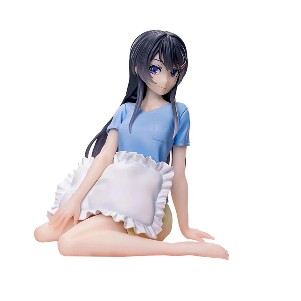 Zhongkaihua Bunny Girls Mai Figure Sitting Anime Girl Figure Statue Collectibles Model Desktop Ornaments,10cm