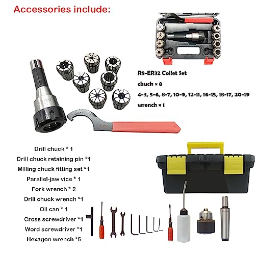 INTBUYING 1300W R8 Mill Drill