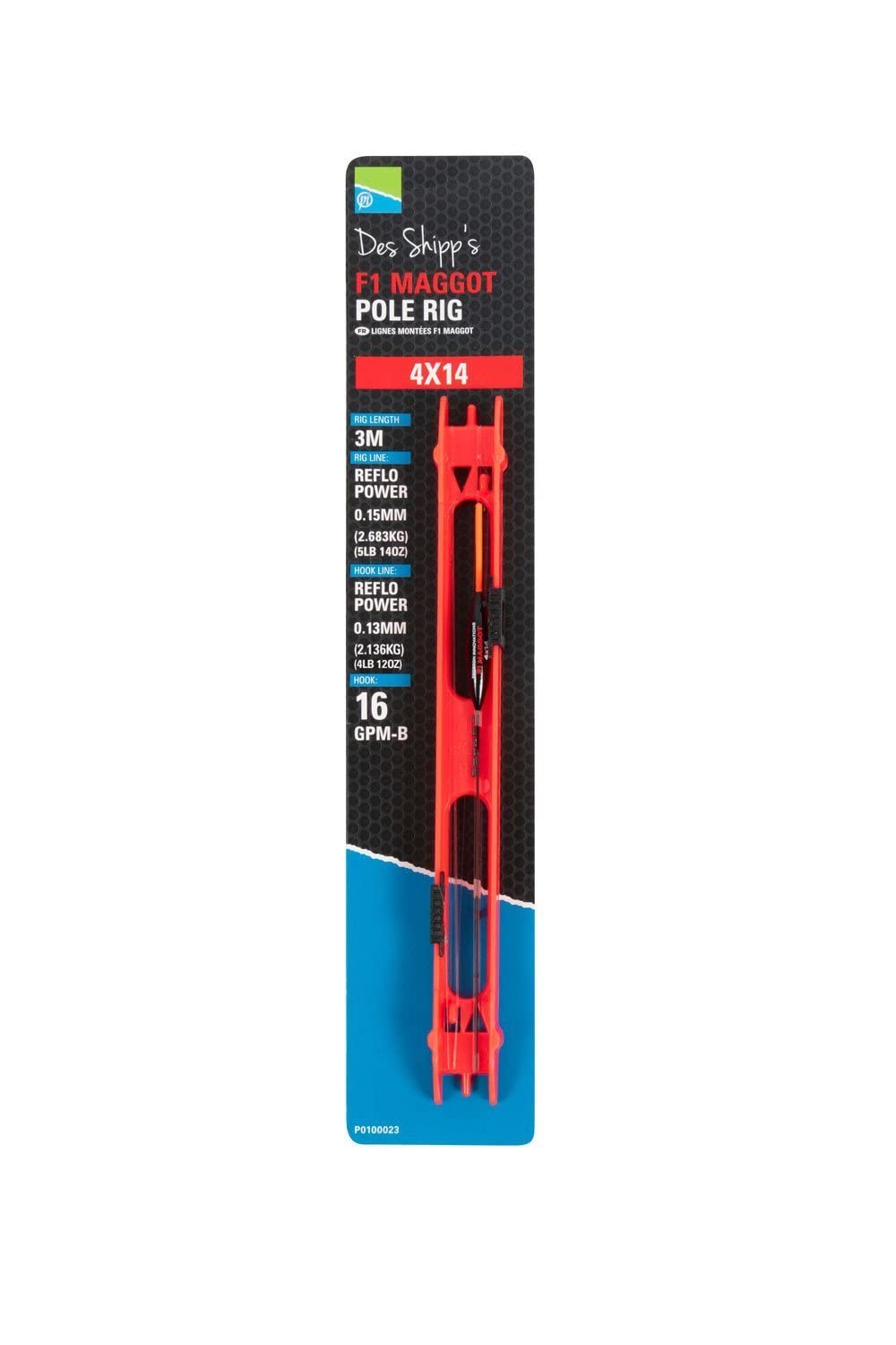 Preston Innovations Des Shipp Pole Rigs 3m F1 Maggot Fishing (4x14)