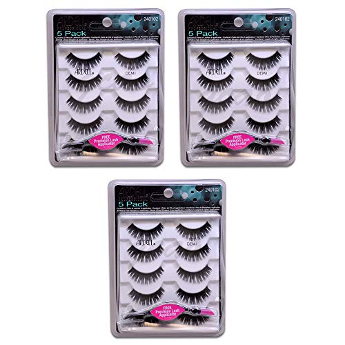 15 PAIRS - Ardell Fashion Lashes- 5 Pairs/Pack 101 Demi - FREE APPLICATOR