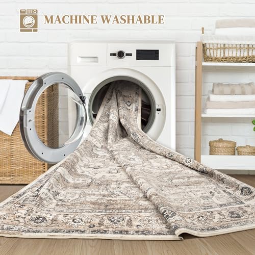 Zuntkon Washable Vintage Area Rug 5X7 thumb #3