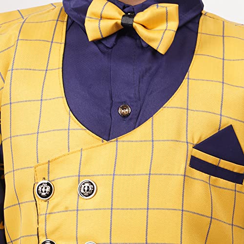 Image of Stylish 3-Piece Waistcoat, Shirt, Trouser and Bow-Tie Suit Set VC003