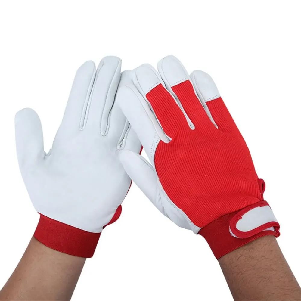 Guantes de soldadura de cuero contra el calor extremo guantes protectores cómodos de trabajo