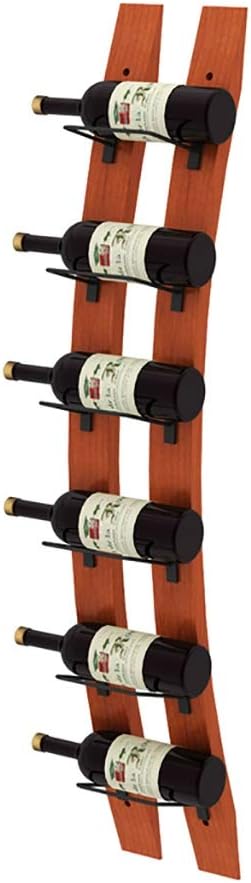 Wall Mounted Wine Rack Barrel Stave Hanging Wine Rack, 5/6/8 Bottles Barrel Stave Wooden Wall Mounted Wine Rack, Wine Bottle Holder Wall Mounted Wine Rack for Home (Size : 112 * 19