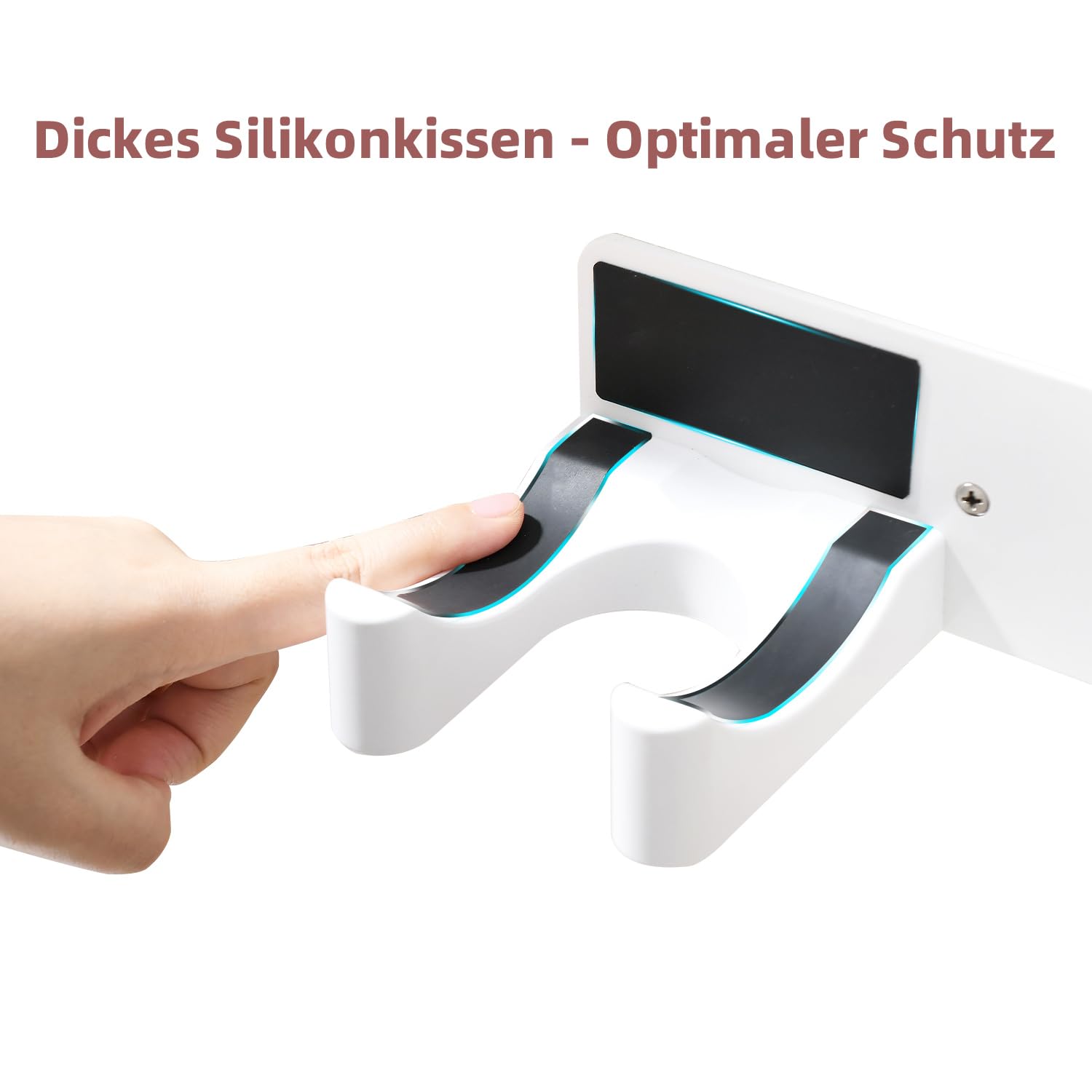 Föhnhalterung Wand Ohne Bohren, Fönhalter für Haartrockner, Edelstahl Haartrocknerhalter zum Kleben, Föhn Halterung für Badezimmer Weiß Chochoyah