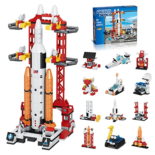 Raesoot City Space Exploration Rocket Launch Center Building Toys, Stem 12 In 1 Aerospace Building Blocks Sets Kits For 7 8 9 10 11 12 Year Old Boys, Christmas Birthday Gifts For 6-12 Year Old Kids #TOP28