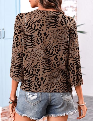 Image of Totatuit Women's Short Cardigan Bolero Sheer Shrug Tie Open Front Bell Sleeve Summer Cropped Bolero Cardigan